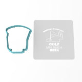 Golf Cookie Cutter | Stamp | Stencil #1