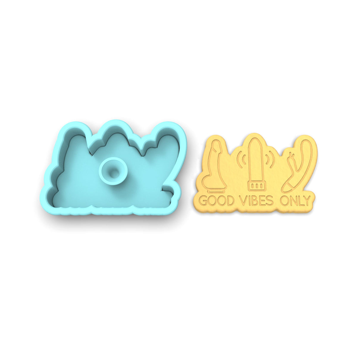 Good Vibes Only Cookie Cutter | Stamp | Stencil
