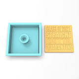 Graduation 2021 Straight Outta Quarantine Cookie Cutter | Stamp | Stencil #1