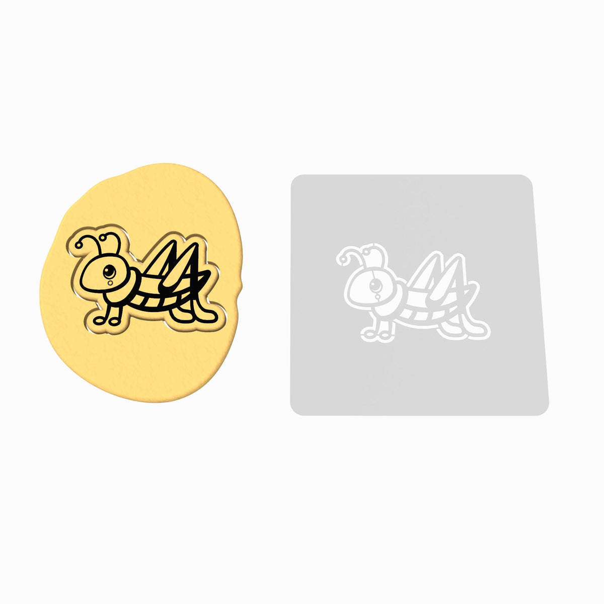 Grasshopper Cookie Cutter | Stamp | Stencil #1