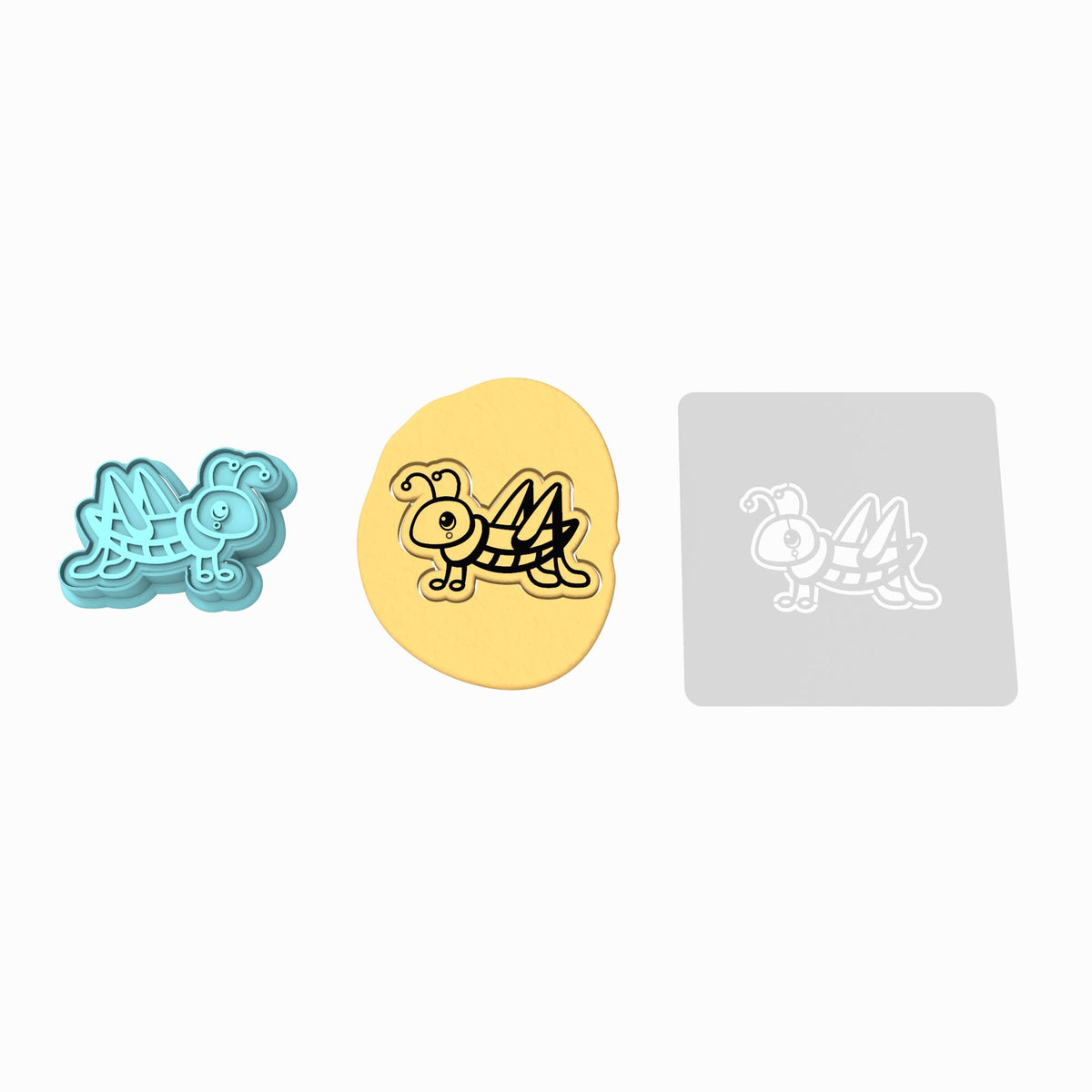 Grasshopper Cookie Cutter | Stamp | Stencil #1