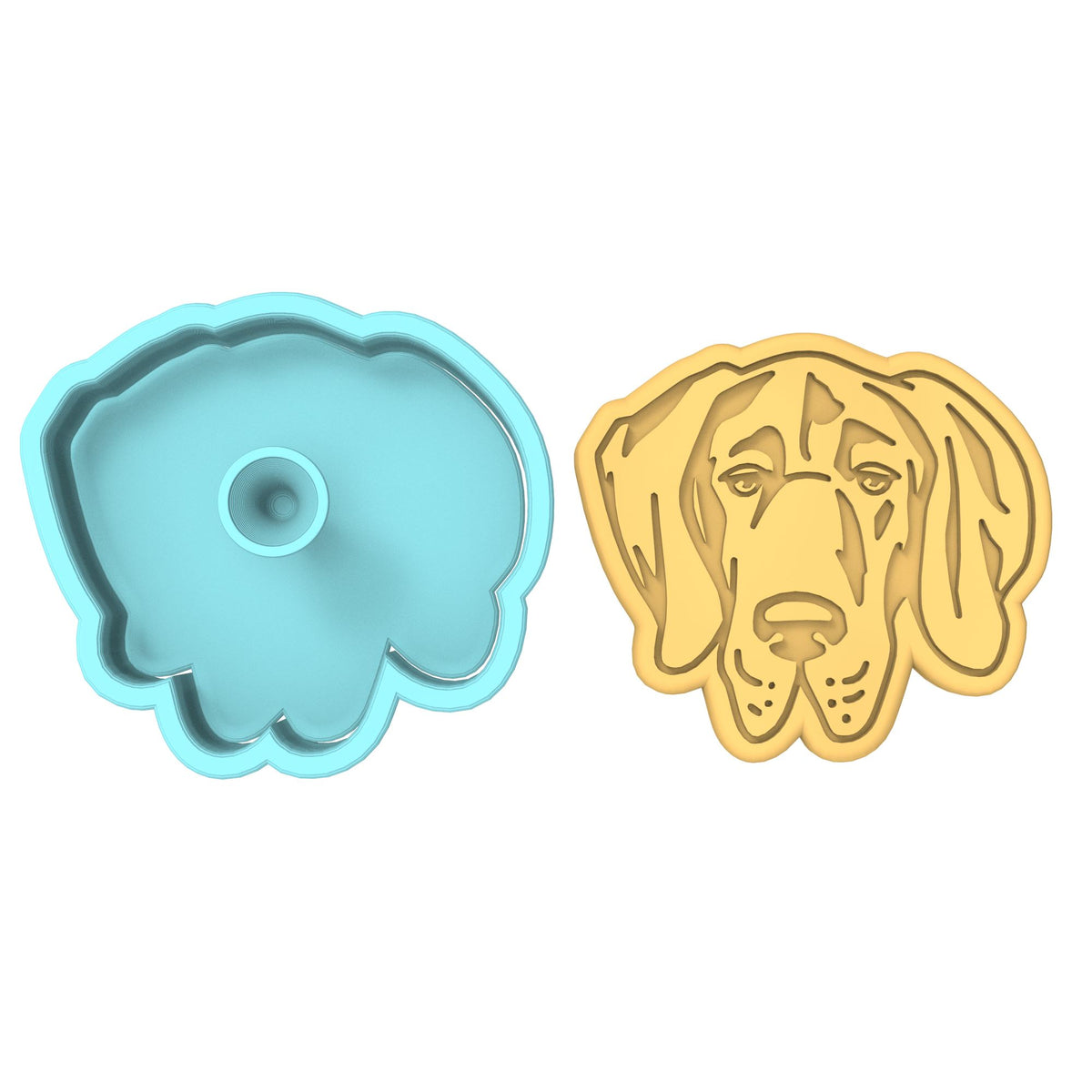 Great Dane Cookie Cutter | Stamp | Stencil #1 Animals & Dinosaurs Cookie Cutter Lady 