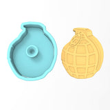 Grenade Cookie Cutter | Stamp | Stencil #1