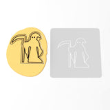 Grim Reaper Cookie Cutter | Stamp | Stencil #1