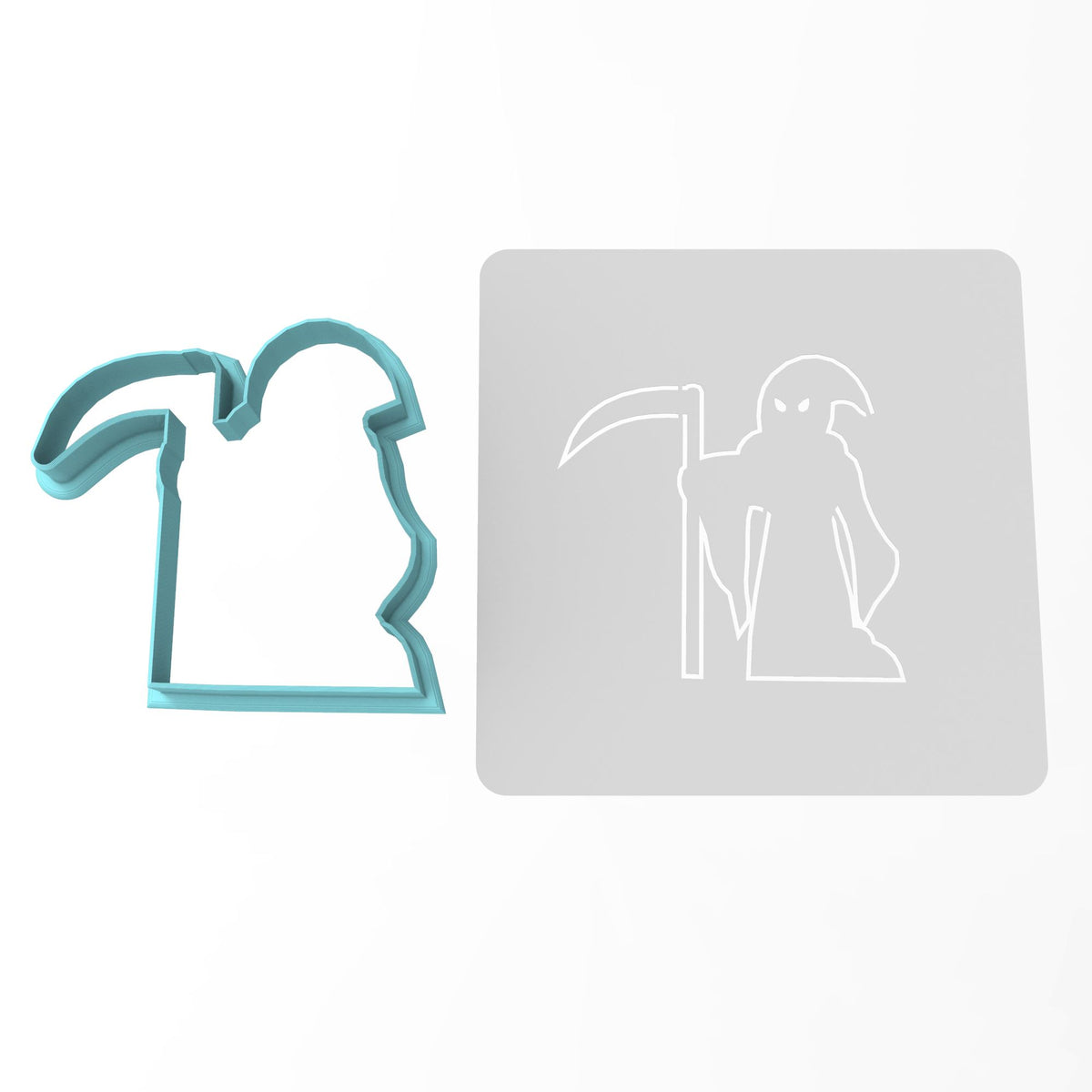 Grim Reaper Cookie Cutter | Stamp | Stencil #1