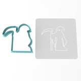 Grim Reaper Cookie Cutter | Stamp | Stencil #1
