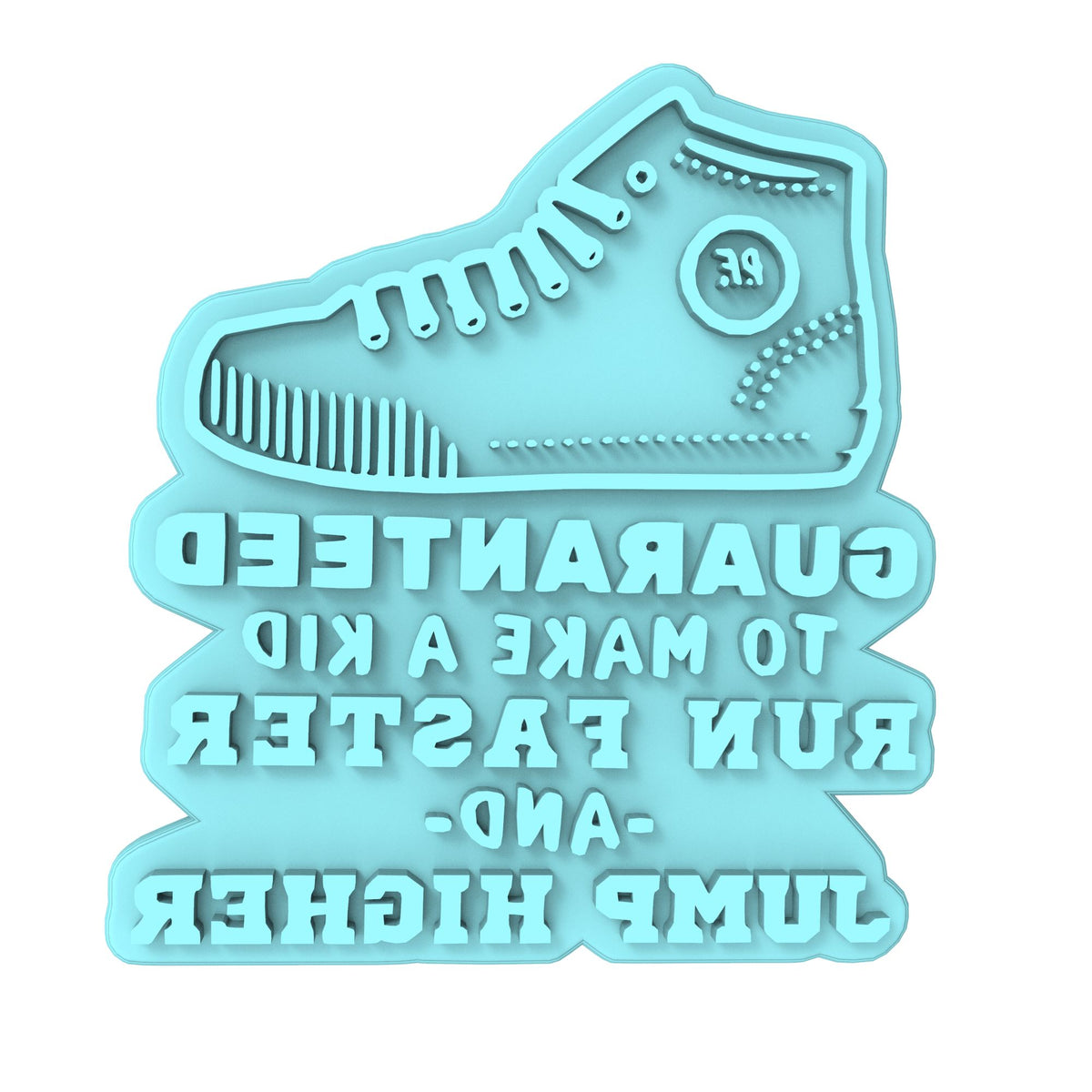 Guaranteed to Make a Kid Run Faster Cookie Cutter | Stamp | Stencil #1 4th of july Cookie Cutter Lady MINI - 2 Inches (5cm) Stamp ONLY 