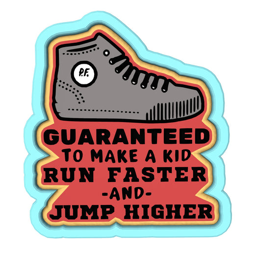 Guaranteed to Make a Kid Run Faster Cookie Cutter | Stamp | Stencil #1 4th of july Cookie Cutter Lady 