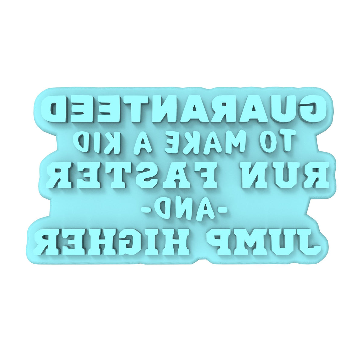 Guaranteed to Make a Kid Run Faster Cookie Cutter | Stamp | Stencil #2 4th of july Cookie Cutter Lady MINI - 2 Inches (5cm) Stamp ONLY 