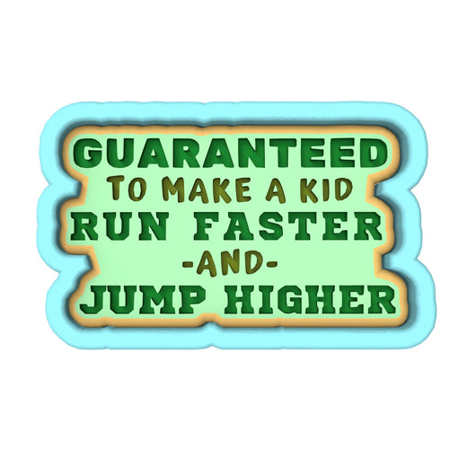 Guaranteed to Make a Kid Run Faster Cookie Cutter | Stamp | Stencil #2 4th of july Cookie Cutter Lady 