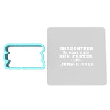 Guaranteed to Make a Kid Run Faster Cookie Cutter | Stamp | Stencil #2 4th of july Cookie Cutter Lady MINI - 2 Inches (5cm) **BUNDLE** Cutter + Stencil 