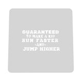 Guaranteed to Make a Kid Run Faster Cookie Cutter | Stamp | Stencil #2 4th of july Cookie Cutter Lady MINI - 2 Inches (5cm) Stencil ONLY 