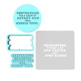 Guaranteed to Make a Kid Run Faster Cookie Cutter | Stamp | Stencil #2 4th of july Cookie Cutter Lady MINI - 2 Inches (5cm) **FULL SET BUNDLE** Cutter + Stamp + Stencil + Debosser **BEST DEAL** 