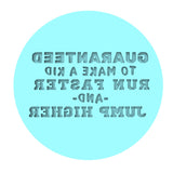 Guaranteed to Make a Kid Run Faster Cookie Cutter | Stamp | Stencil #2 4th of july Cookie Cutter Lady MINI - 2 Inches (5cm) Debosser ONLY 