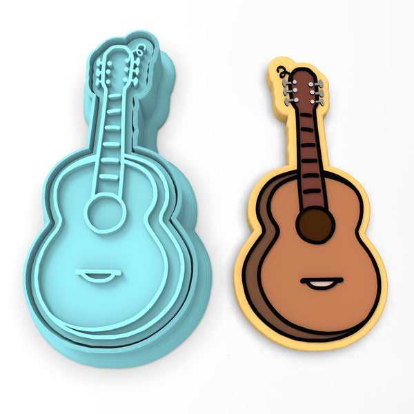 Guitar Cookie Cutter | Stamp | Stencil #1