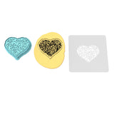 Gun Heart Cookie Cutter | Stamp | Stencil #1 Boys/ Army / Outdoorsman Cookie Cutter Lady 2 Inch Small Cupcake Cutter + Stamp Yes