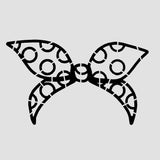 Hair Bow Cookie Cutter | Stamp | Stencil #1 Cookie Cutter Lady 2 Inch Small Cupcake Stencil Only No