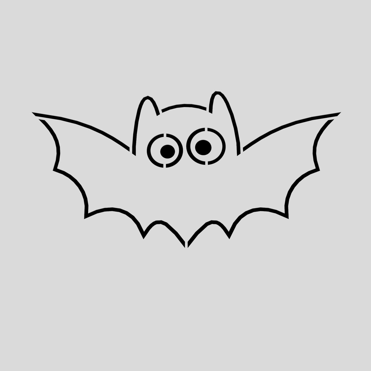 Halloween Bat Cookie Cutter | Stamp | Stencil #2