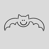 Halloween Bat Cookie Cutter | Stamp | Stencil #3
