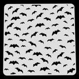 Halloween Bats Pattern Stencil Cookie Cutter Lady 