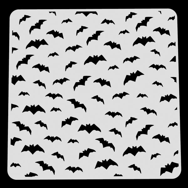 Halloween Bats Pattern Stencil Cookie Cutter Lady 