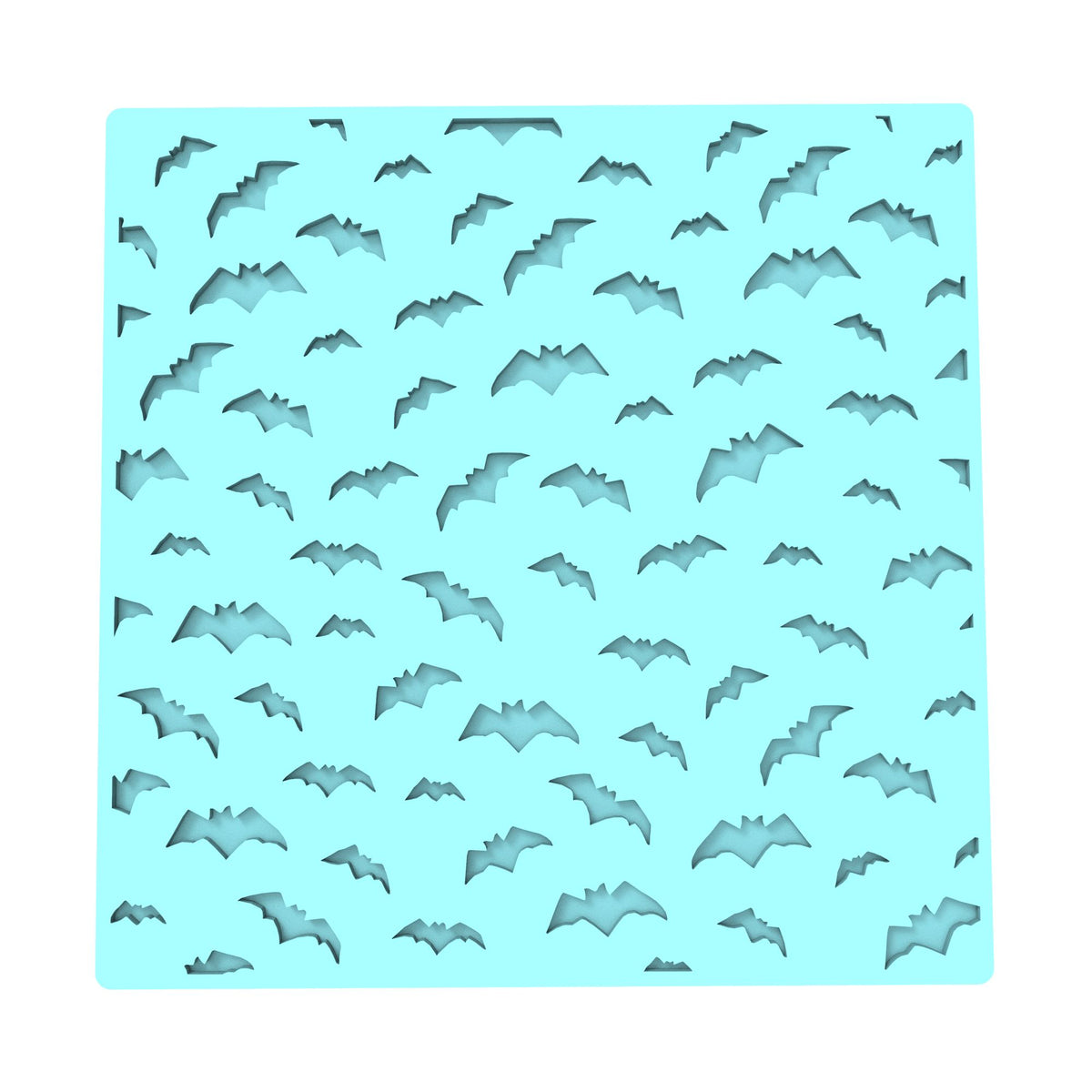 Halloween Bats Textured Pattern Debosser Cookie Cutter Lady 