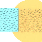 Halloween Bats Textured Pattern Debosser Cookie Cutter Lady 