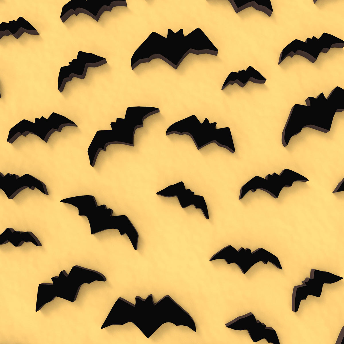 Halloween Bats Textured Pattern Debosser Cookie Cutter Lady 