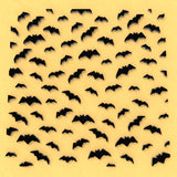 Halloween Bats Textured Pattern Debosser Cookie Cutter Lady 