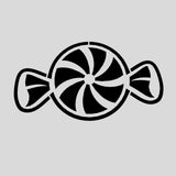 Halloween Candy Cookie Cutter Outline & Stamp 1