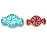 Halloween Candy Cookie Cutter Outline & Stamp 1