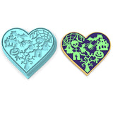 Halloween Heart Cookie Cutter | Stamp | Stencil #1