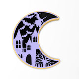 Halloween Moon Cookie Cutter | Stamp | Stencil #1