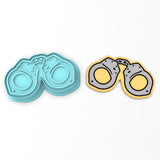 Handcuffs Cookie Cutter | Stamp | Stencil #1