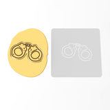 Handcuffs Cookie Cutter | Stamp | Stencil #1