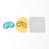 Handcuffs Cookie Cutter | Stamp | Stencil #1