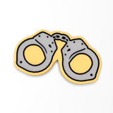 Handcuffs Cookie Cutter | Stamp | Stencil #1