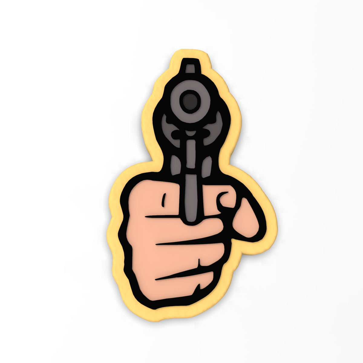 Handgun Cookie Cutter | Stamp | Stencil #1