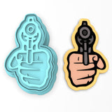 Handgun Cookie Cutter | Stamp | Stencil #1