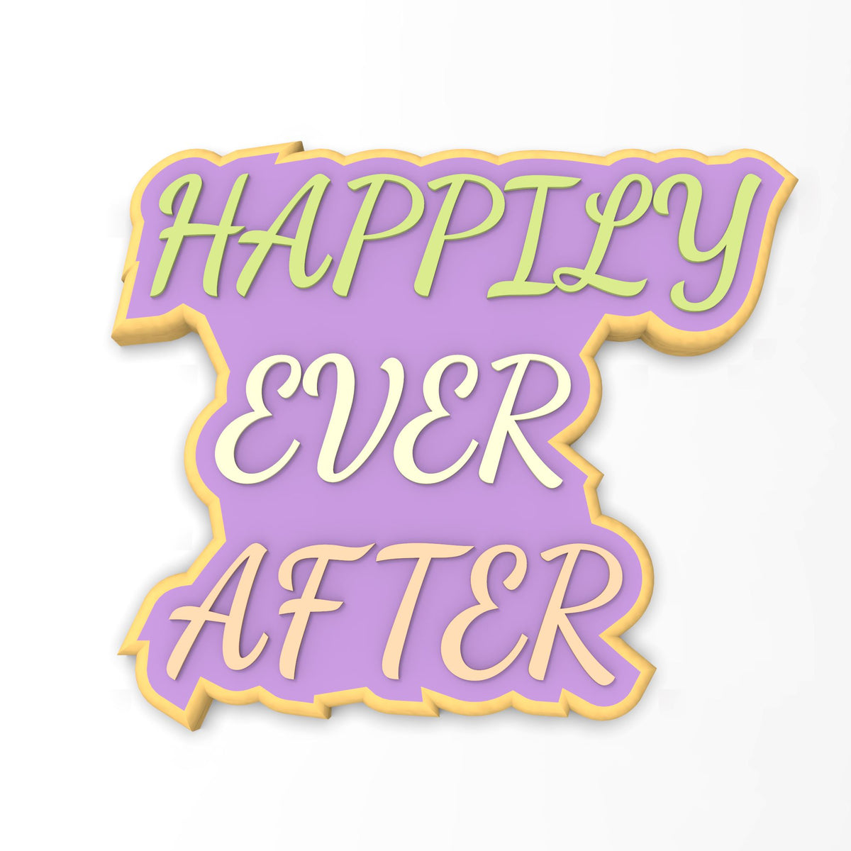Happily Ever After Cookie Cutter | Stamp | Stencil #1