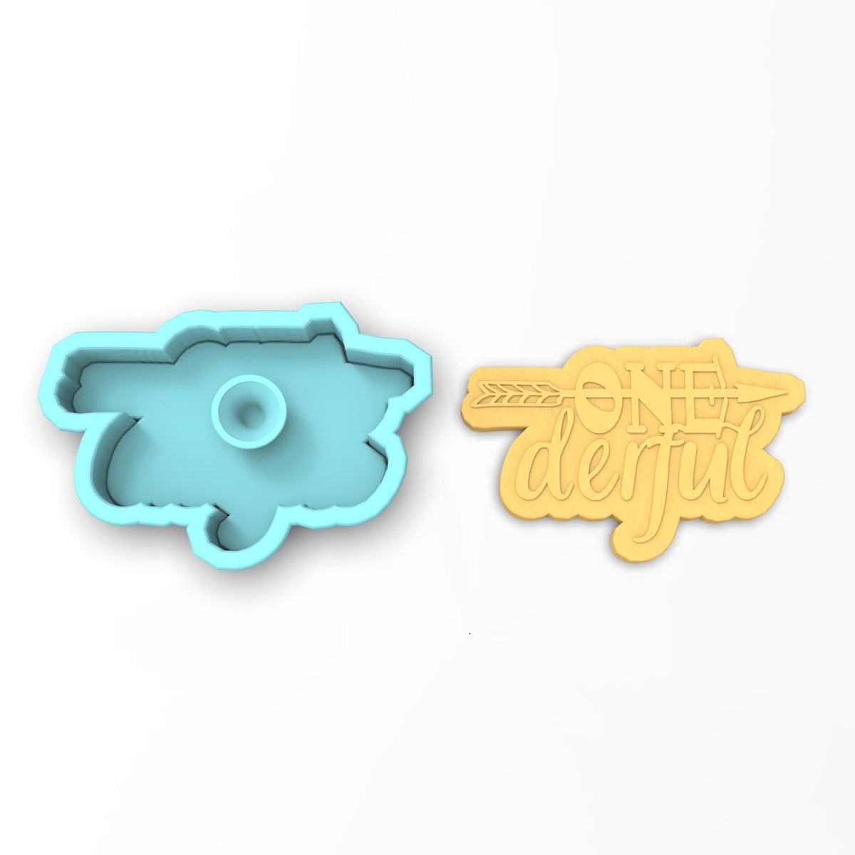 Happy 1st Birthday Cookie Cutter | Stamp | Stencil #1