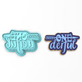 Happy 1st Birthday Cookie Cutter | Stamp | Stencil #1