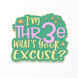 Happy 3rd Birthday Cookie Cutter | Stamp | Stencil #1