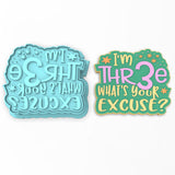 Happy 3rd Birthday Cookie Cutter | Stamp | Stencil #1