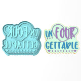 Happy 4th Birthday Cookie Cutter | Stamp | Stencil #1