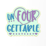 Happy 4th Birthday Cookie Cutter | Stamp | Stencil #1