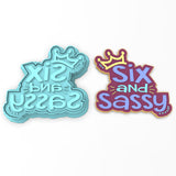 Happy 6th Birthday Cookie Cutter | Stamp | Stencil #1