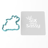 Happy 6th Birthday Cookie Cutter | Stamp | Stencil #1
