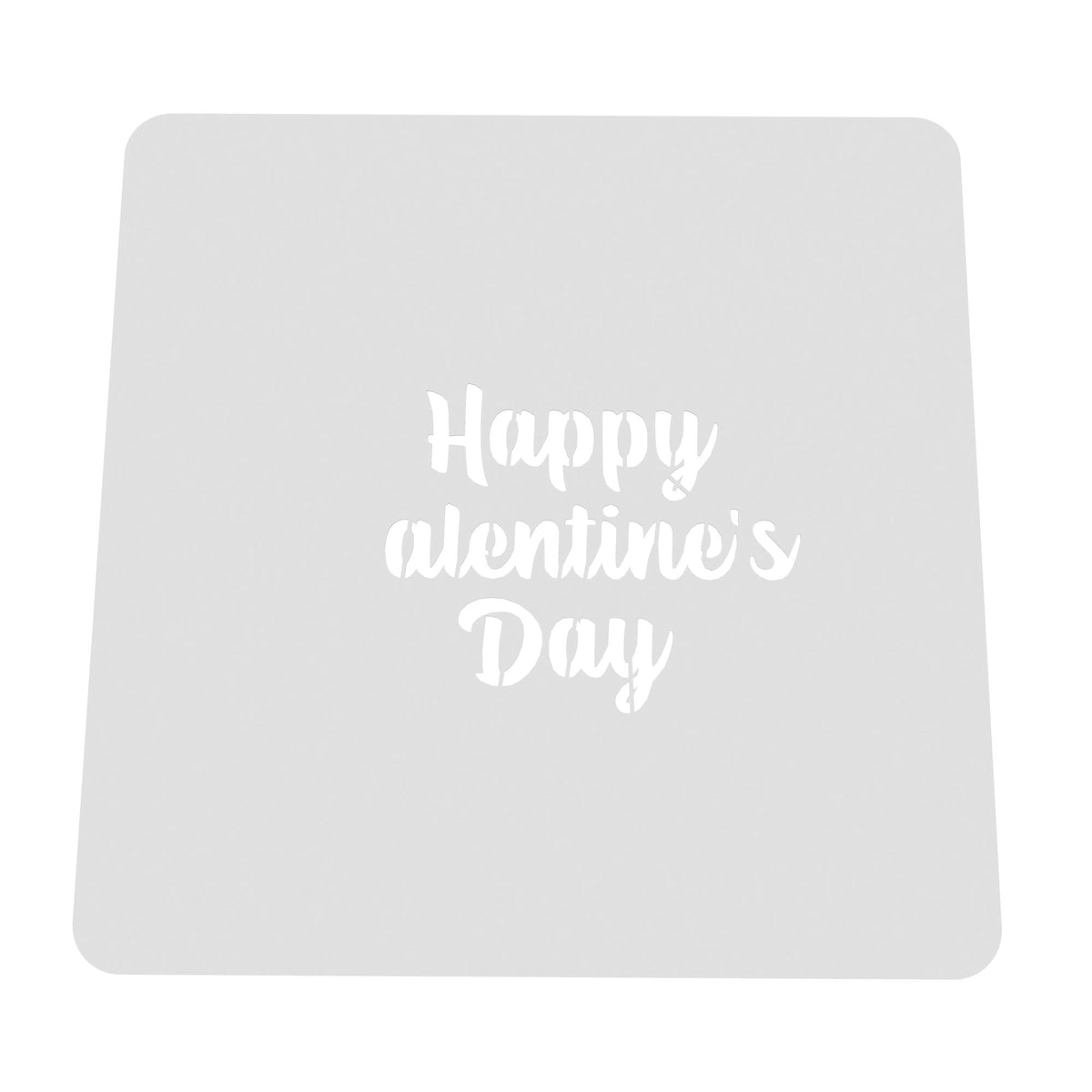 Happy alentine's Day Cookie Cutter | Stamp | Stencil #1 Wedding / Baby / V Day Cookie Cutter Lady MINI - 2 Inches (5cm) Stencil ONLY 