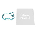 Happy Barkday Cookie Cutter | Stamp | Stencil #1